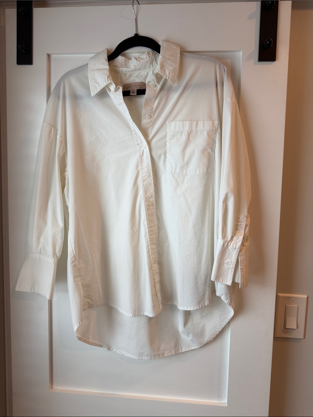 Philosophy Cream Button-Down Shirt